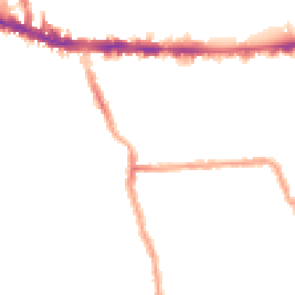 Night-time road noise heatmap for W4 5NN