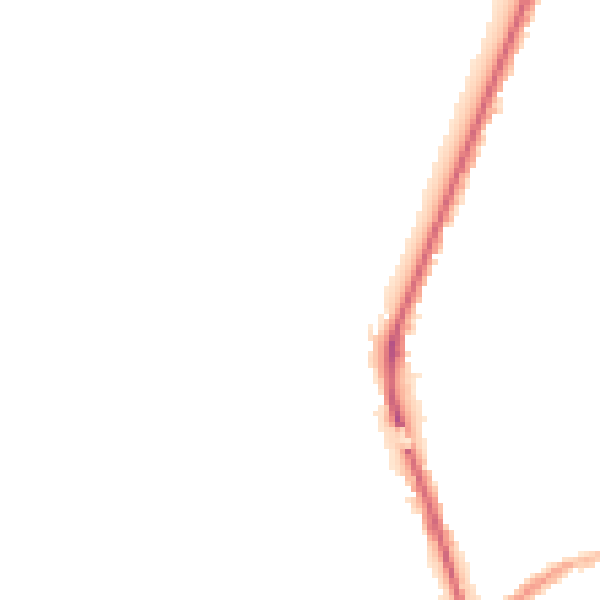 Night-time road noise heatmap for WA1 1EA