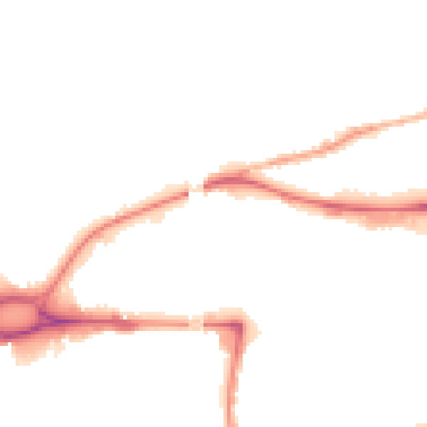 Night-time road noise heatmap for WA1 1UF