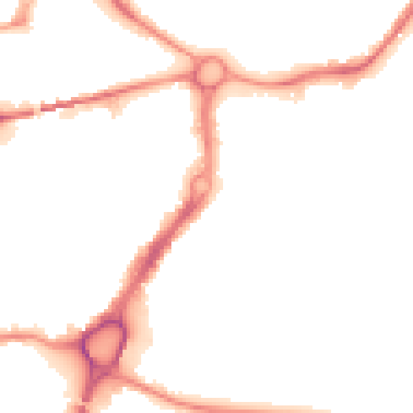 Night-time road noise heatmap for WA1 2BE
