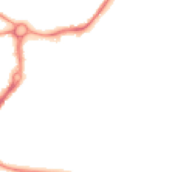 Night-time road noise heatmap for WA1 2DF