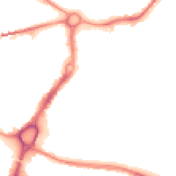 Night-time road noise heatmap for WA1 2GE