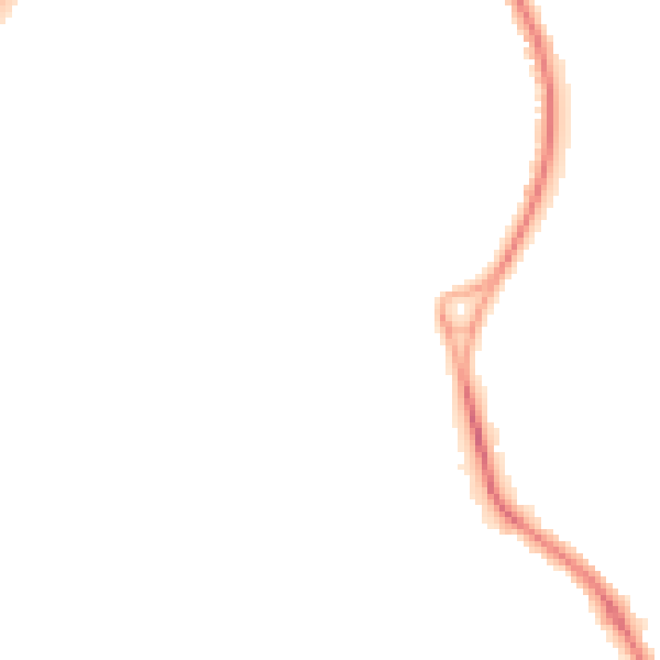 Night-time road noise heatmap for WA1 2GR