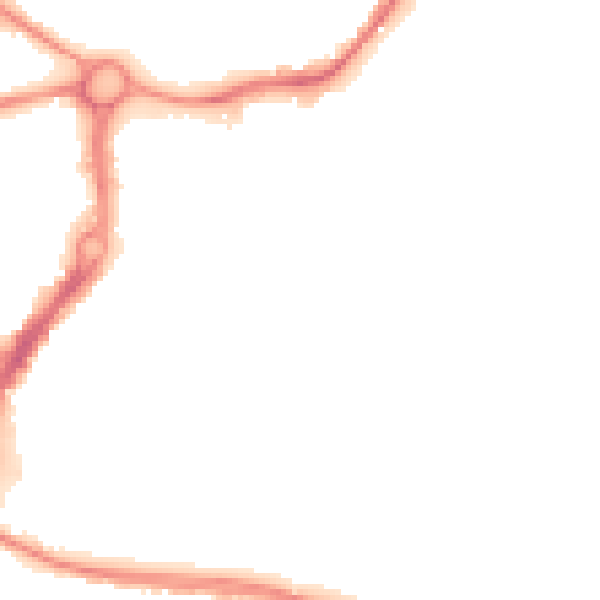 Night-time road noise heatmap for WA1 2JJ