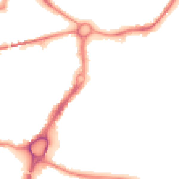Night-time road noise heatmap for WA1 2SX
