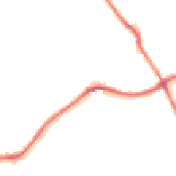 Night-time road noise heatmap for WA1 3BE