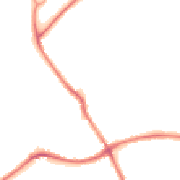 Night-time road noise heatmap for WA1 3DE