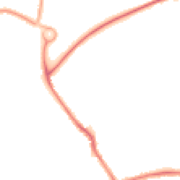 Night-time road noise heatmap for WA1 3DQ
