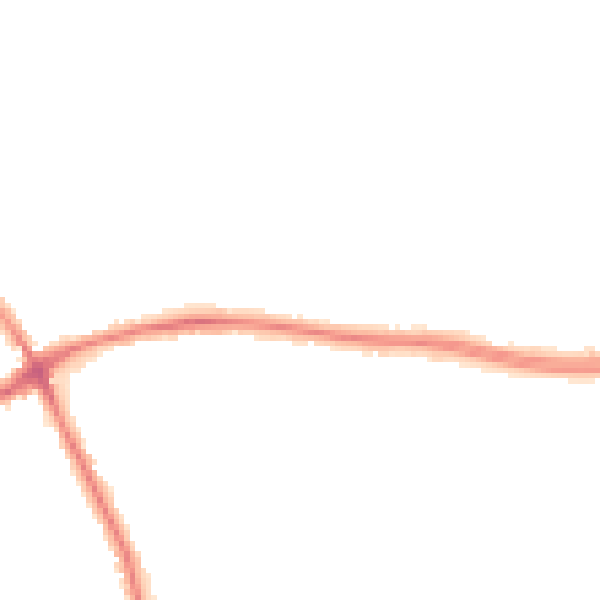 Night-time road noise heatmap for WA1 3EH