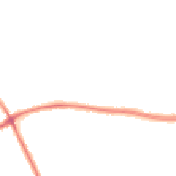 Night-time road noise heatmap for WA1 3EQ