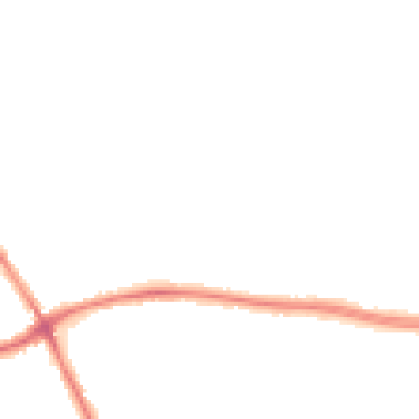 Night-time road noise heatmap for WA1 3GQ