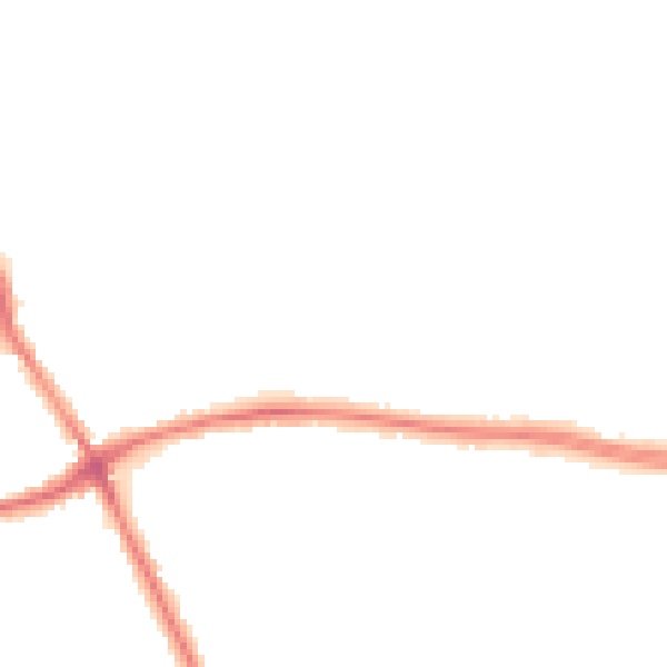 Night-time road noise heatmap for WA1 3JG