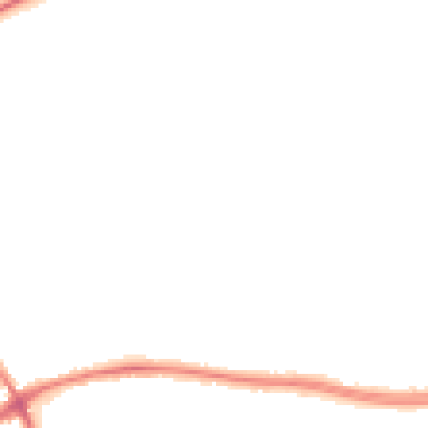 Night-time road noise heatmap for WA1 3JR