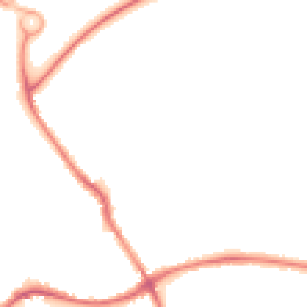 Night-time road noise heatmap for WA1 3LE