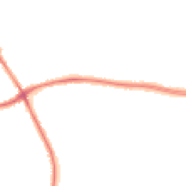 Night-time road noise heatmap for WA1 3NF