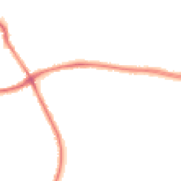 Night-time road noise heatmap for WA1 3NH