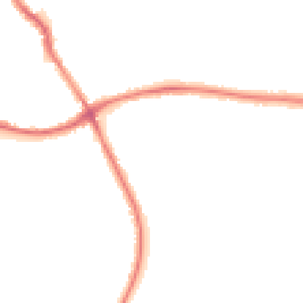 Night-time road noise heatmap for WA1 3PQ