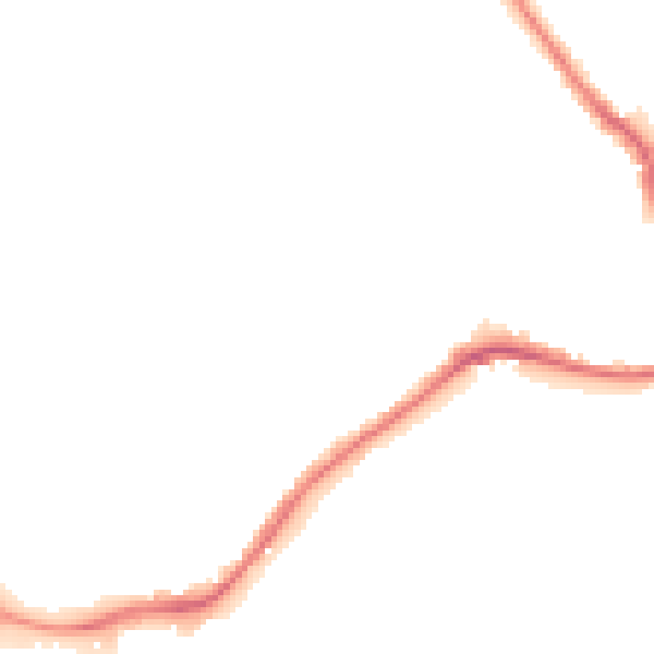 Night-time road noise heatmap for WA1 3QL