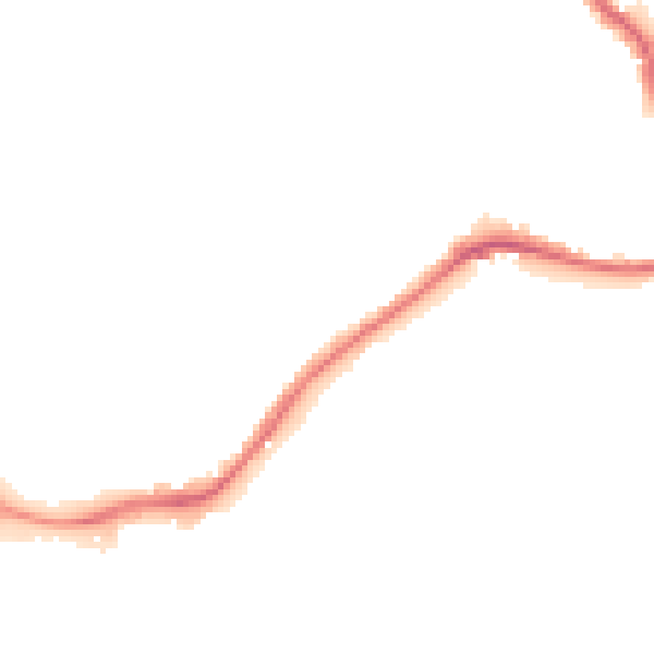 Night-time road noise heatmap for WA1 3RL