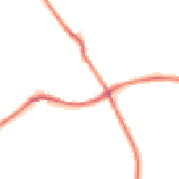 Night-time road noise heatmap for WA1 3SJ