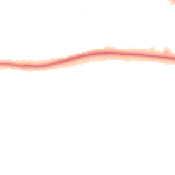 Night-time road noise heatmap for WA1 4DZ