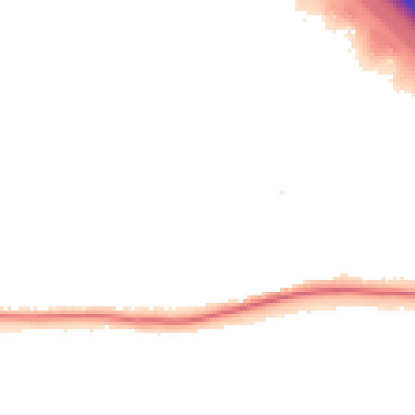Night-time road noise heatmap for WA1 4EJ