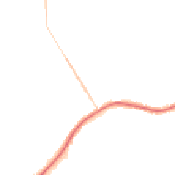 Night-time road noise heatmap for WA3 1DN
