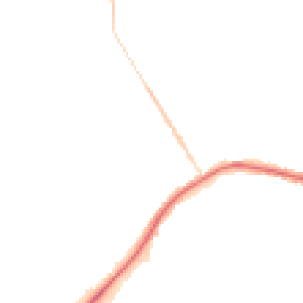 Night-time road noise heatmap for WA3 1DZ