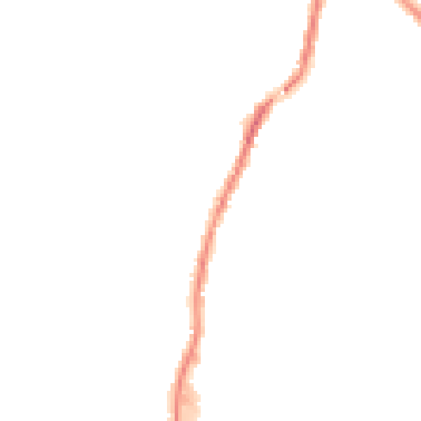 Night-time road noise heatmap for WA3 3BH