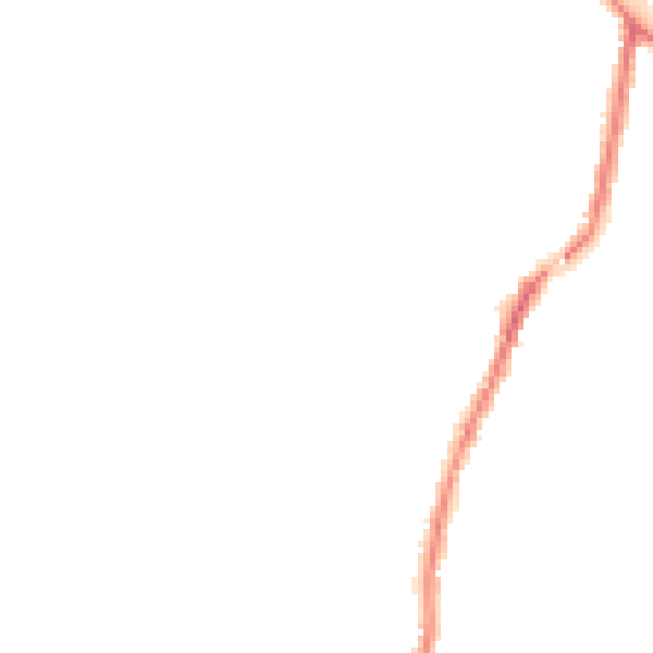 Night-time road noise heatmap for WA3 3DH