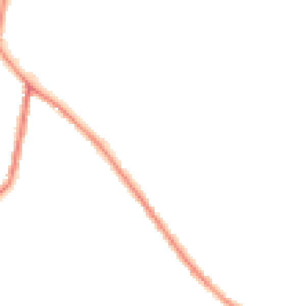 Night-time road noise heatmap for WA3 3EU