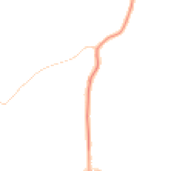 Daytime road noise heatmap for WA3 4AY