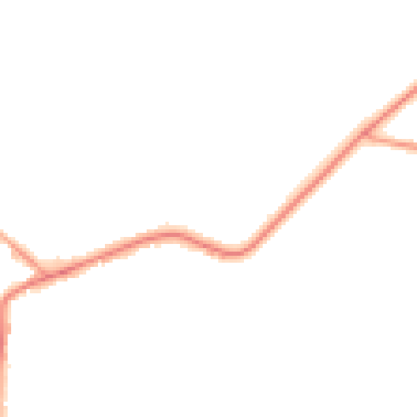 Night-time road noise heatmap for WA3 4JF