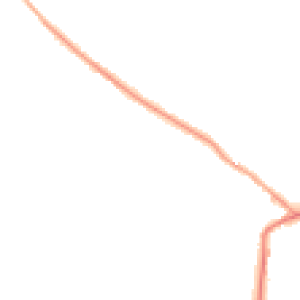 Night-time road noise heatmap for WA3 4NN