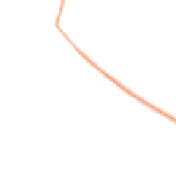 Night-time road noise heatmap for WA3 4NT