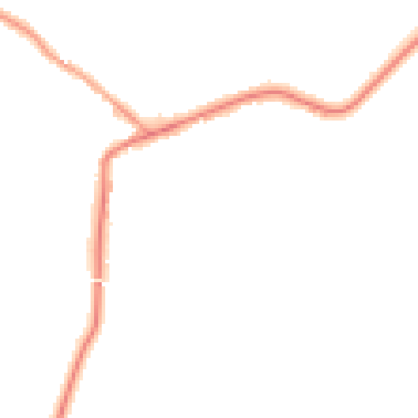 Night-time road noise heatmap for WA3 5RH