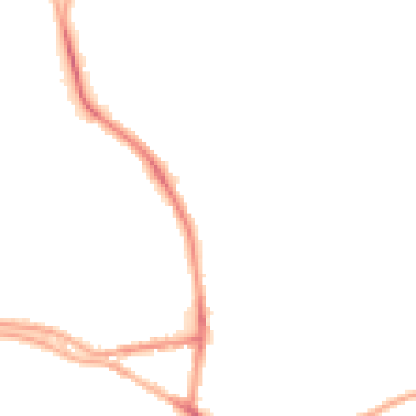 Night-time road noise heatmap for WA4 1XQ