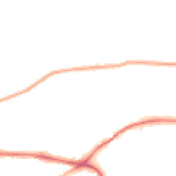Night-time road noise heatmap for WA4 2HG