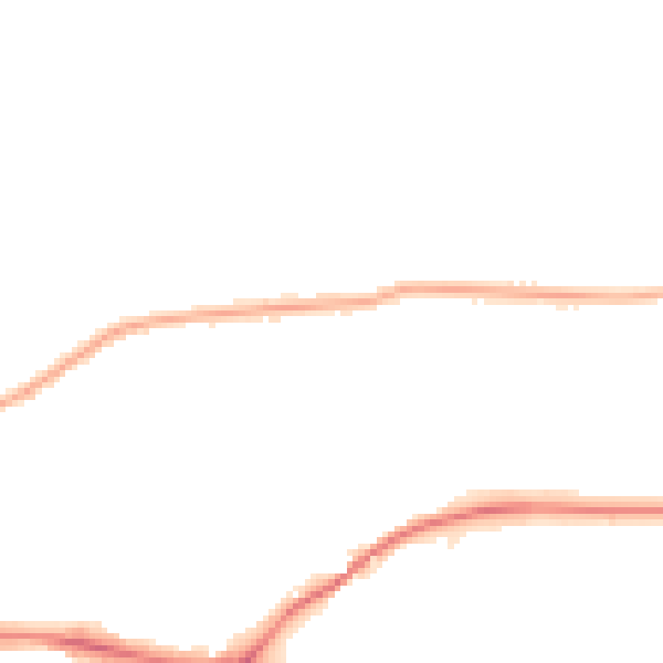 Night-time road noise heatmap for WA4 2HP