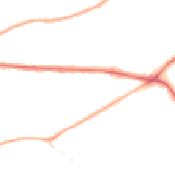 Night-time road noise heatmap for WA4 2PP
