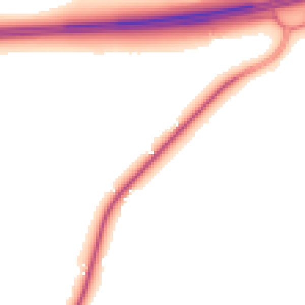 Night-time road noise heatmap for WA4 4DP