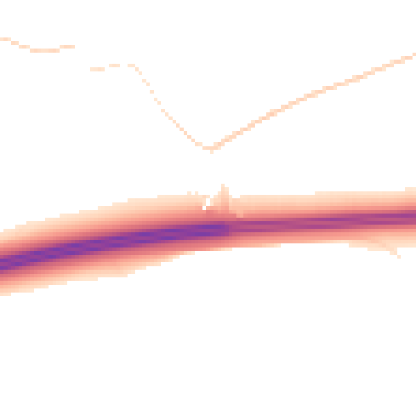 Night-time road noise heatmap for WA4 4DQ