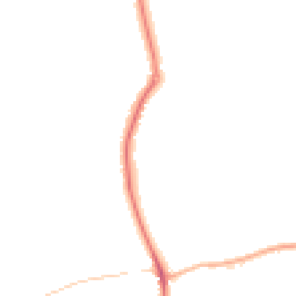 Night-time road noise heatmap for WA4 5RJ