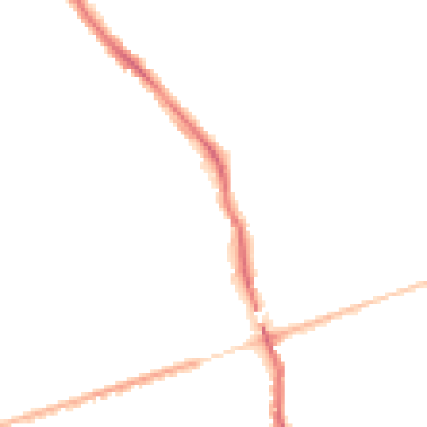 Night-time road noise heatmap for WA4 6FZ