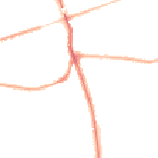 Night-time road noise heatmap for WA4 6LF