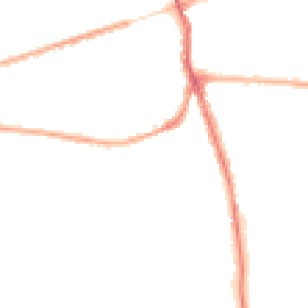 Night-time road noise heatmap for WA4 6LY