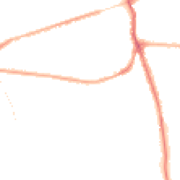 Night-time road noise heatmap for WA4 6PL