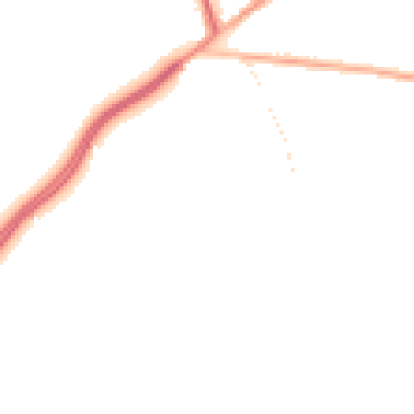 Night-time road noise heatmap for WA4 6SZ