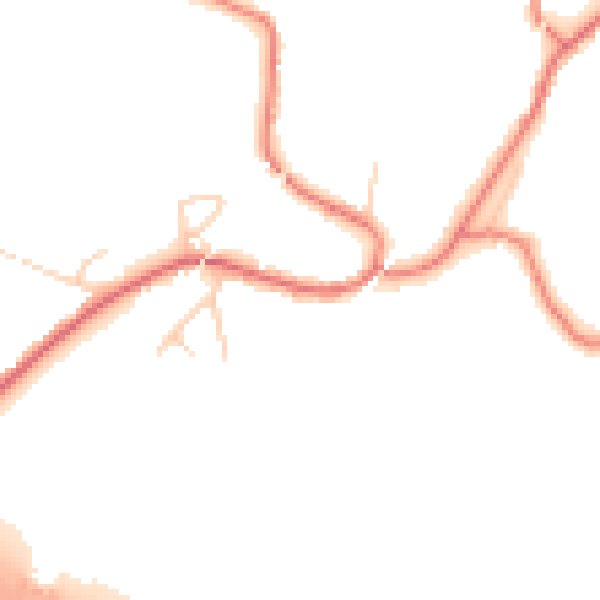 Daytime road noise heatmap for WA4 6UD