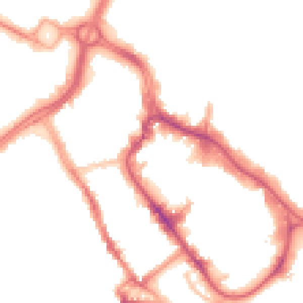 Night-time road noise heatmap for WD17 1AA